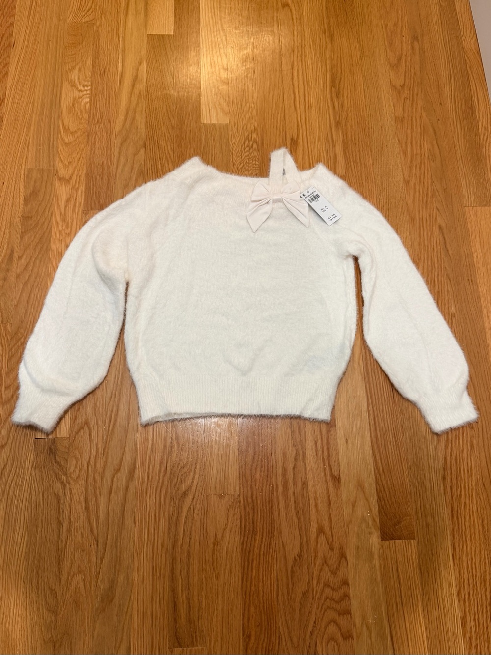 Abercrombie Kids White Bow Detail Sweater - NWT
